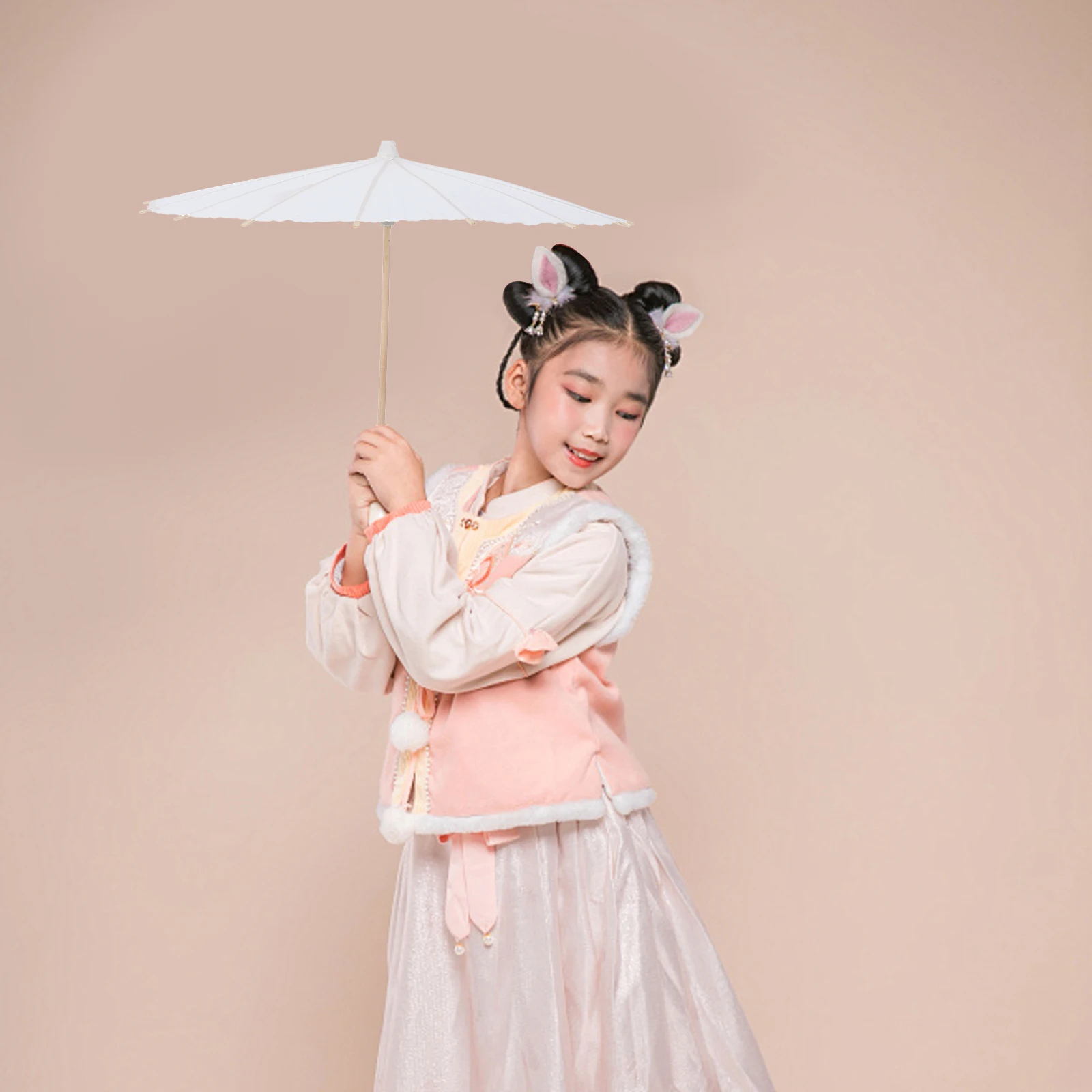 

2Pcs Hand-Painted DIY Umbrella Set for Oil Paper Parasol Craft Kits Creative Rain Protection Art Project Fun Activity