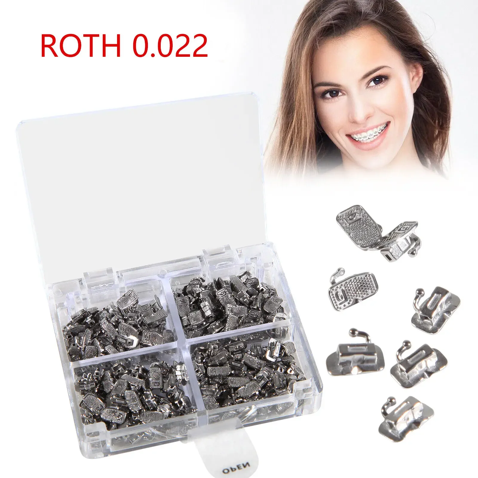 50 Kits/1 Doos Tandheelkundige Orthodontische Buccale Buizen 1e Molaire Buis Roth/MBT 022 Bondable