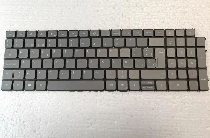 

Spanish Backlit Grey Keyboard for Dell Latitude 3520 Vostro 3510 3520 3525 P117F P112F P107F 5510 5515 7510