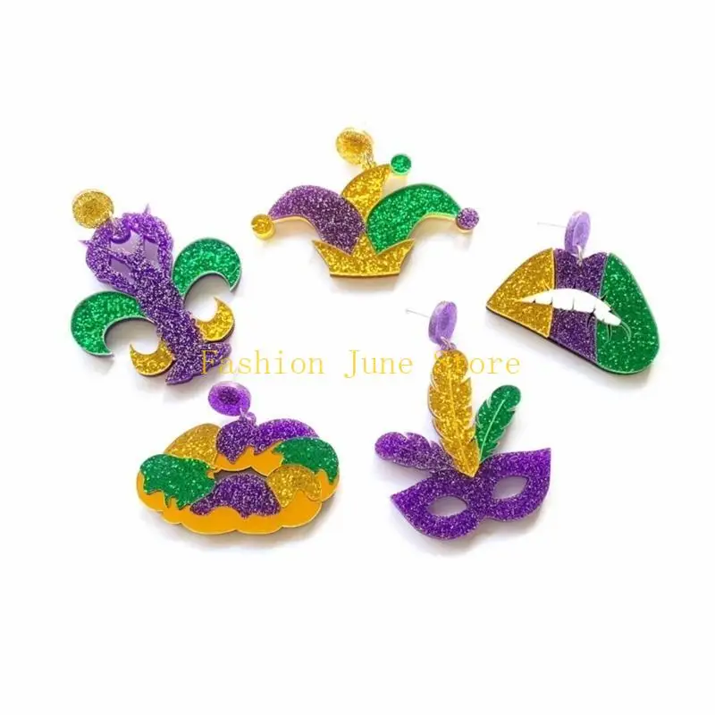 N5KA Womens Jewelry Carnival areved arics drop arrings dangl