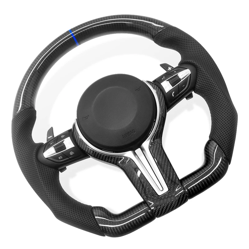 M Performance Steering Wheel for BMW F30 F10 F20 F11 F31 F34 F32 F33 F36 F22 F23 F46 E90 E91 E92 E93 Carbon Fiber Steering Wheel