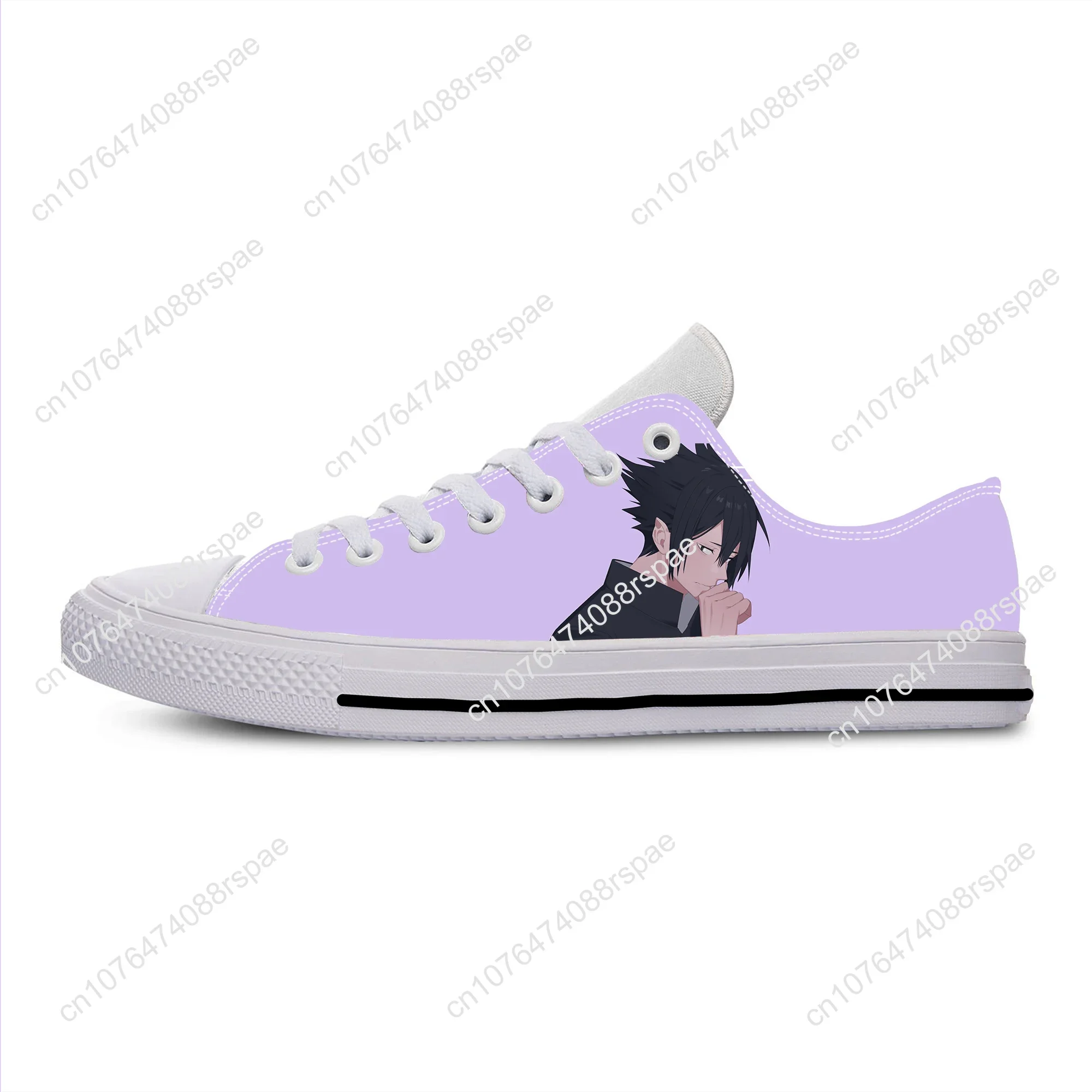 Sapato de pano casual anime japonês masculino e feminino, tênis low top leve respirável, estampa 3D, My Hero Academia, Amajiki Tamaki, quente