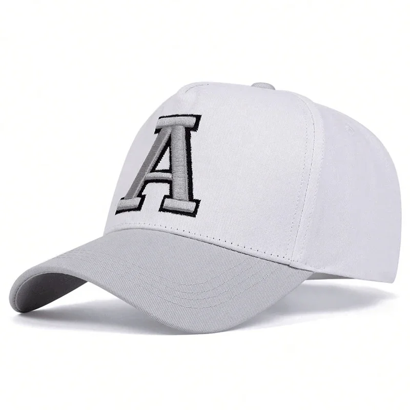 Gorras de béisbol estereoscópicas Unisex con bordado de letras, gorras informales ajustables para exteriores para primavera y otoño, gorra deportiva con protección solar