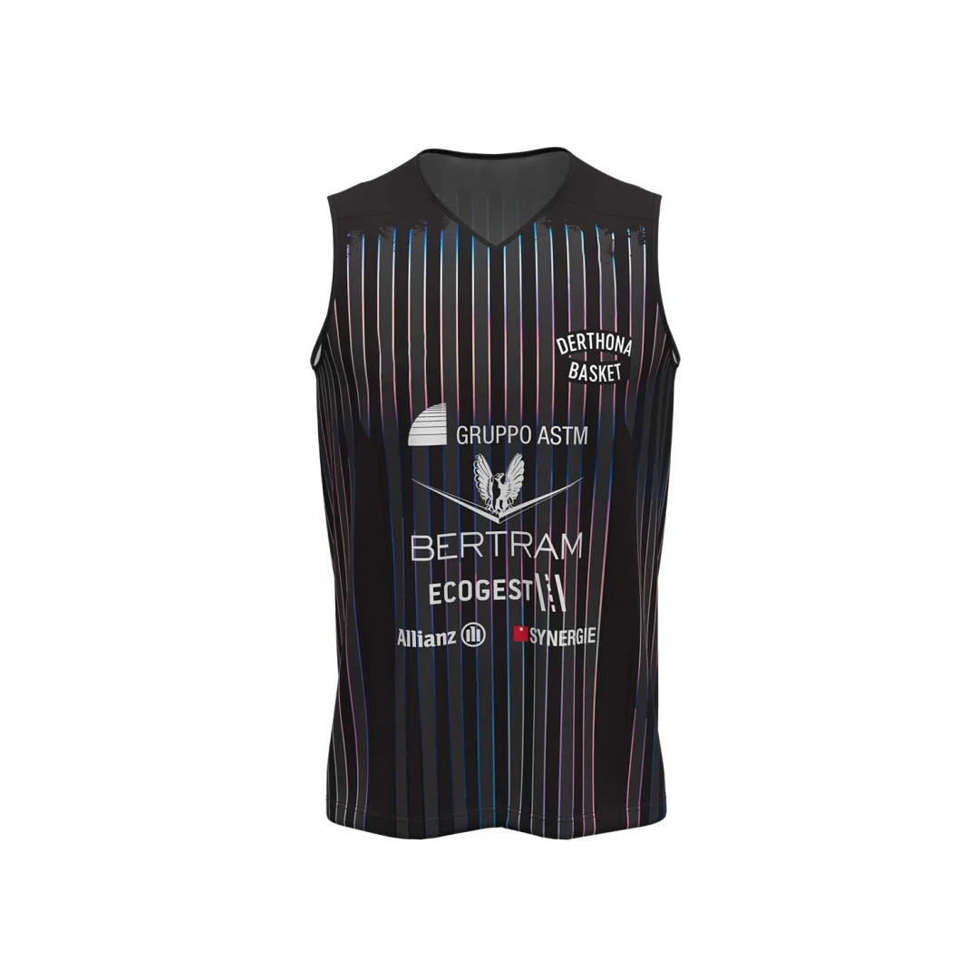 25-26 Derthona Basketball Heimtrikot Match-Trainingsset Sommer-Sportbekleidung Herren T-Shirt Kinderbekleidung Tee Y2k Damen ﻿ – Detail 1