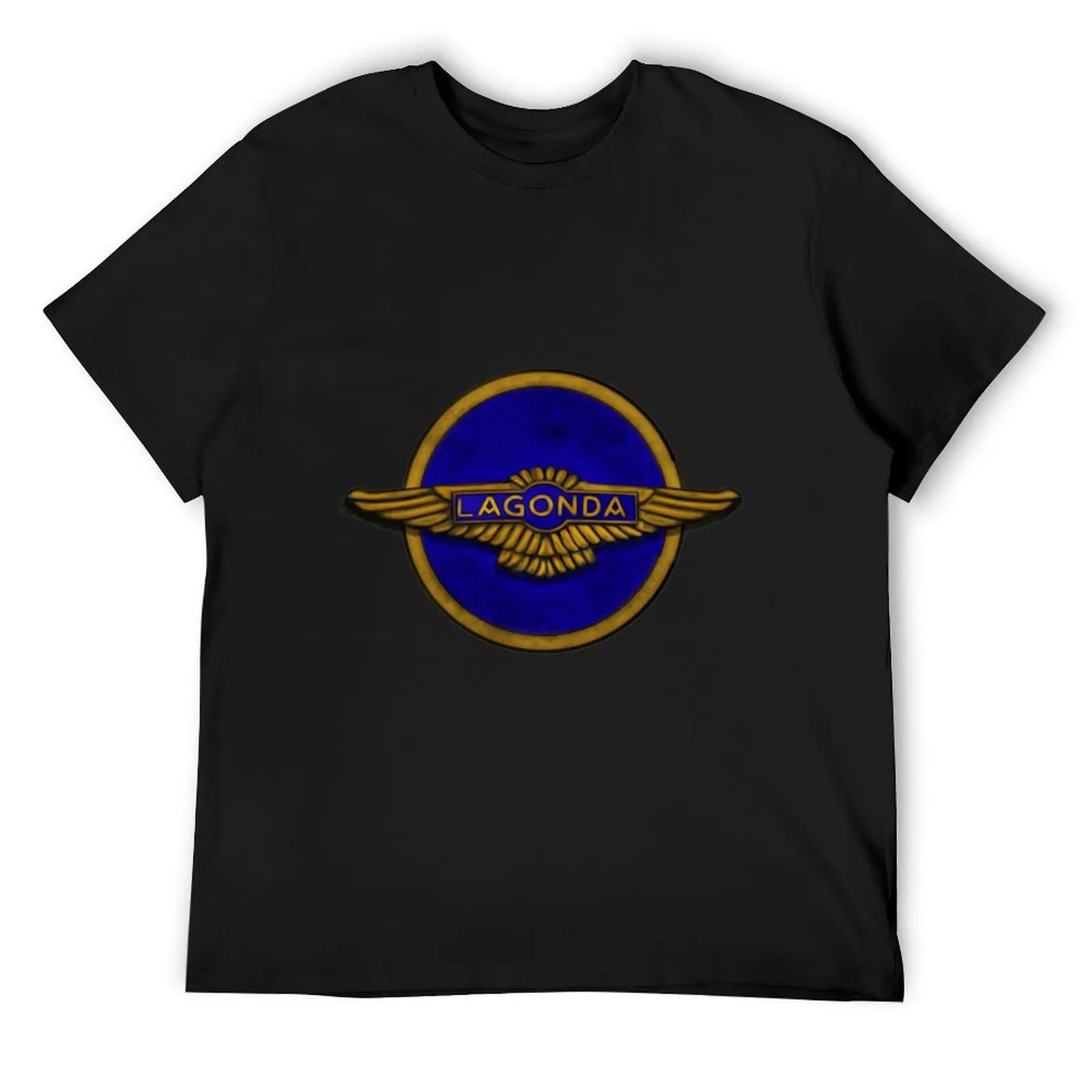 

Vintage lagonda logo by MotorManiac Classic . T-Shirt summer tops oversized graphic tee quick drying t shirts for men pack