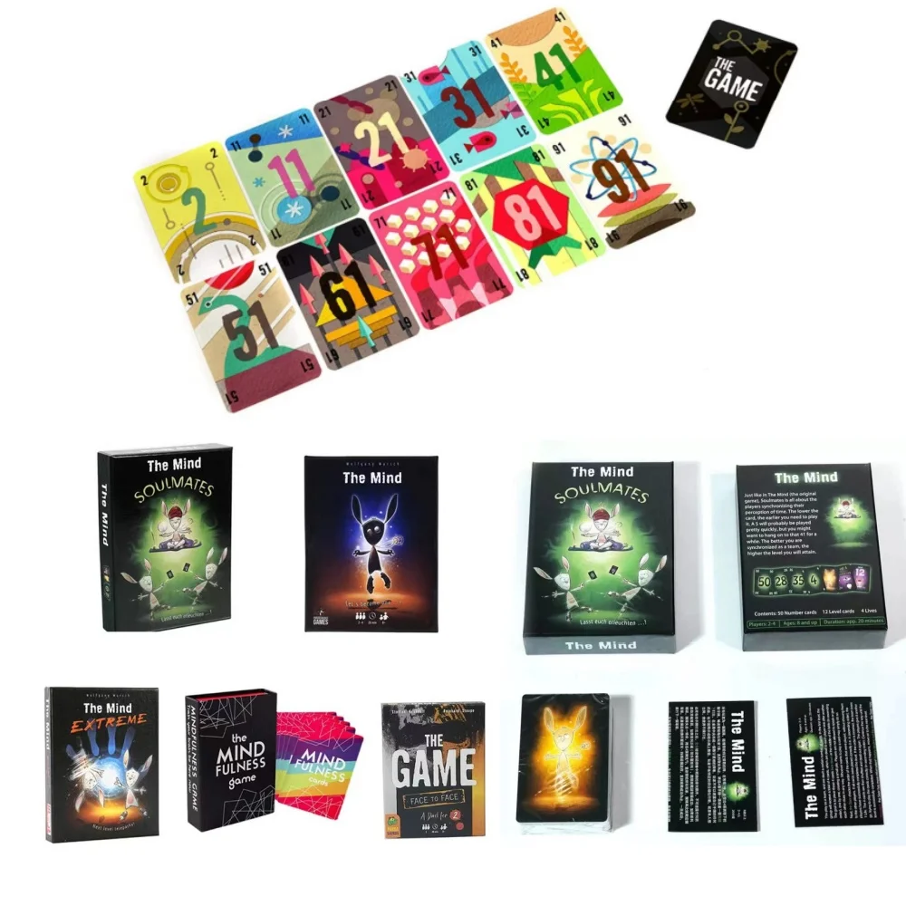 

The Game Card Explode Kittens Game Face To Face The Mind Sounlmates Experience Extreme Card Game Puzzle Board Game Team Party