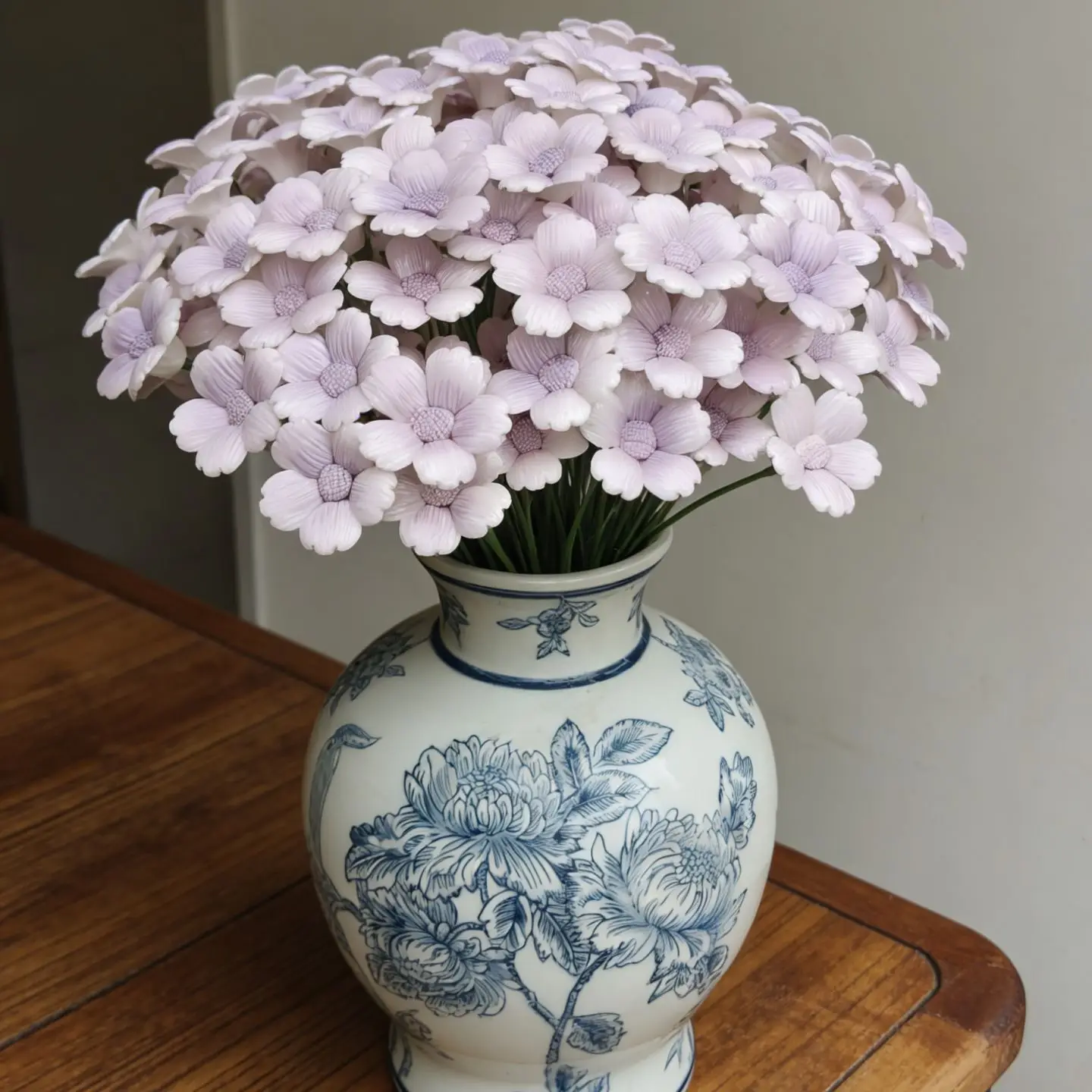 5 Stück Keramikblumen, handgefertigte Simulationsblumen für hohe Temperaturen, ländliche Wildblumen, kreative Geschenke, Heimdekoration – Detail 8