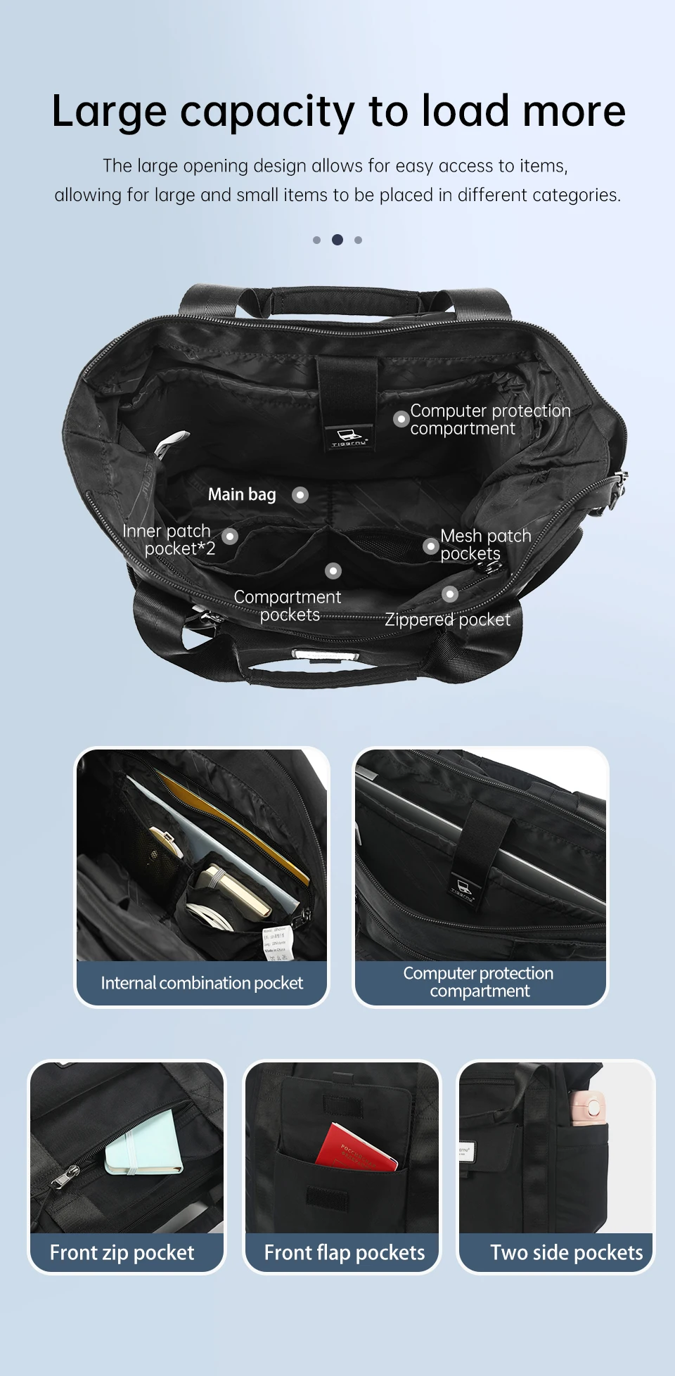 Tigernu Rucksack Taschen Für Frauen Mode Schulter Tasche Handtasche Für Mädchen Sling Taschen Weibliche Rucksack Für Reisen Für Schule Rucksack – Detail 11
