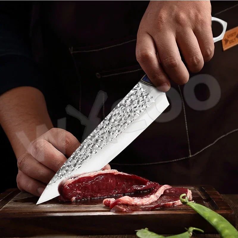 Coltello da cuoco da cucina forgiato giapponese professionale 5 cr15mov in acciaio inossidabile carne pesce frutta fetta disossare macellaio mannaia coltelli per barbecue