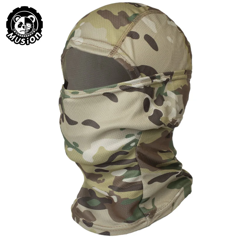 Musion Motorrad Sturmhaube Sonnenschutz Vollgesichtsmaske Atmungsaktives Mesh Airsoft Maske Sturmhaube Fahrrad Radfahren Kopfbedeckung Unde
