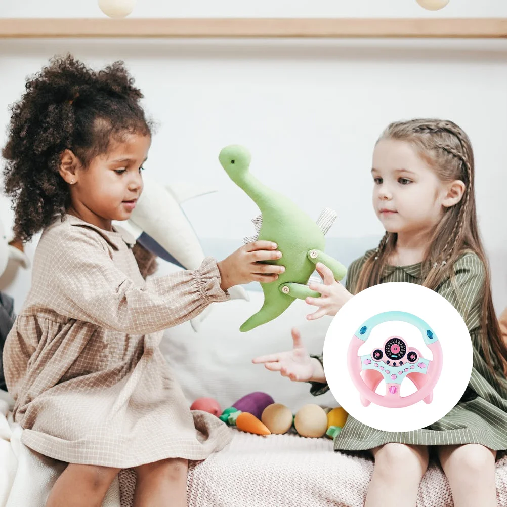 1Pcs Simulation Steering Wheel Driving Educational Intelligence Plaything Develop Kids Hand Eye Coordination Imagination Fun