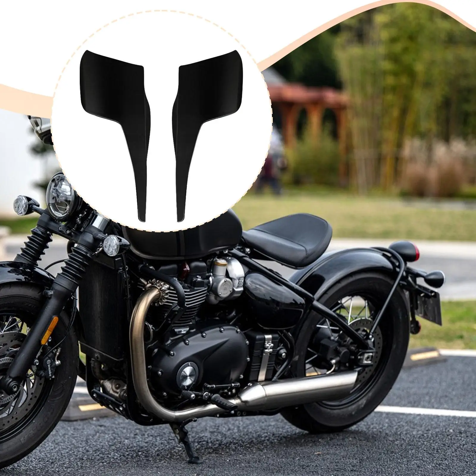 

Motorcycle Heat Deflector Non Slip Engine Cover Modification Durable Accessory for Chieftain 2014-2024
