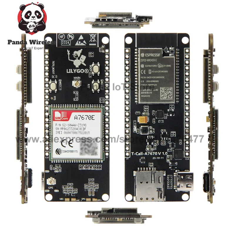 T-Call A7670 ESP32-ontwikkelbord met LTE GSM mobiel netwerk ESP32-WROVER-E WiFi Bluetooth draadloze langeafstandscommunicatie