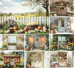 Mehofond Photography Background Spring Easter Scene Floral Indoor Window Kid Birthday Party Portrait Decor Backdrop Photo Studio
