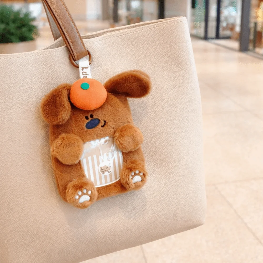 Photocard Case Animal ID Card Holder Cartoon Transparent Card Holder Photo Storage Keychains Work Card Cover Educational