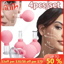 Vacuum Cupping Glass Jar Cellulite Massager For Face Acupuncture Hijama Suction Cup Slimming Fat Burning Health Care Face Sucker