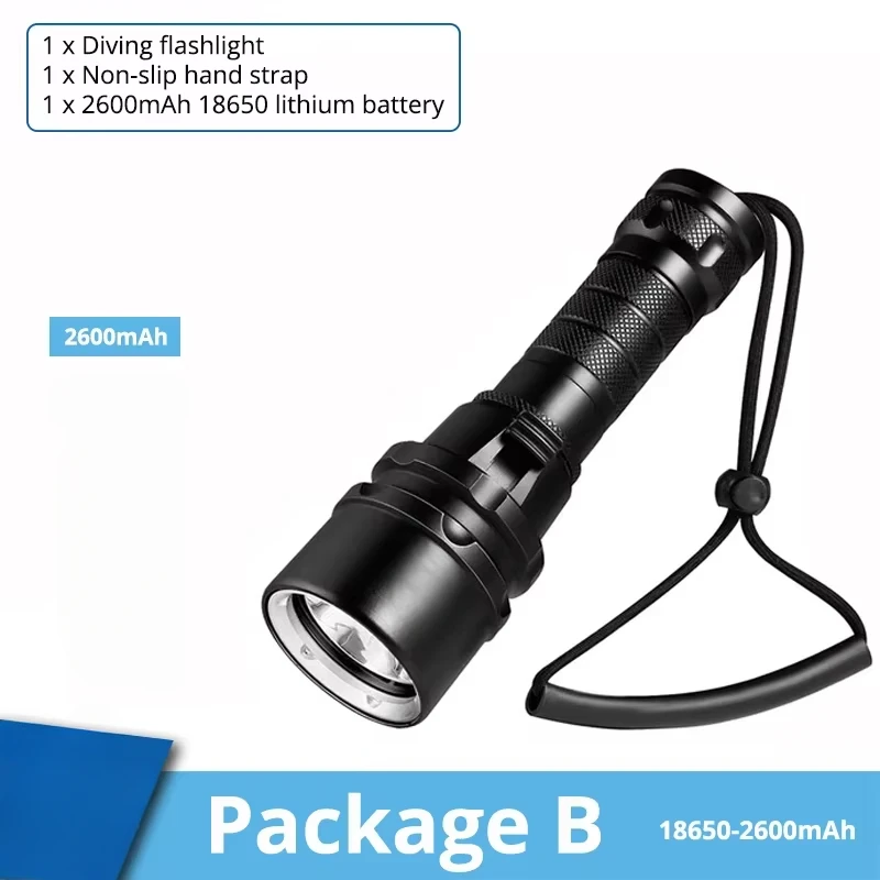 ESMARTER Dive Flashlight Black 3