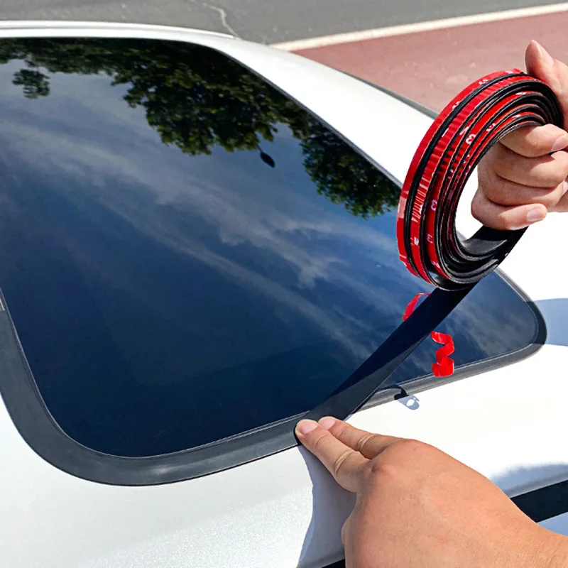 Auto Roof Window Seal Strips Windshield Stripping Edge Protector Sticker Windshield Roof Sealing Strip Car Rubber Seal Strip