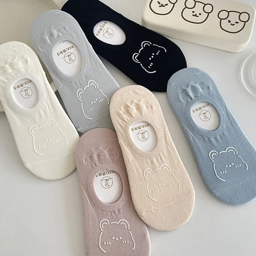 

Anti-Bacterial Casual Non-Slip Funny Cotton Sweat Absorption Invisible Socks Women's Socks Cute Boat Socks Japanese Style