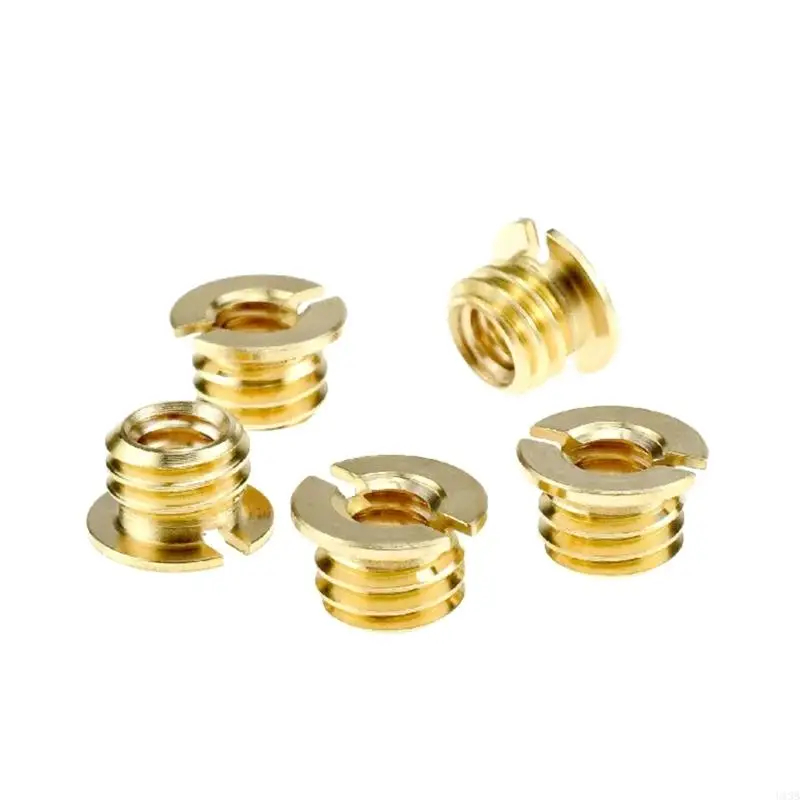 U13B 5Pcs 1/4 인치 ~ 3/8 인치 변환 나사 어댑터 DSLR 카메라 캠코더 삼각대 모노 포드 용 감속기 부싱 변환기