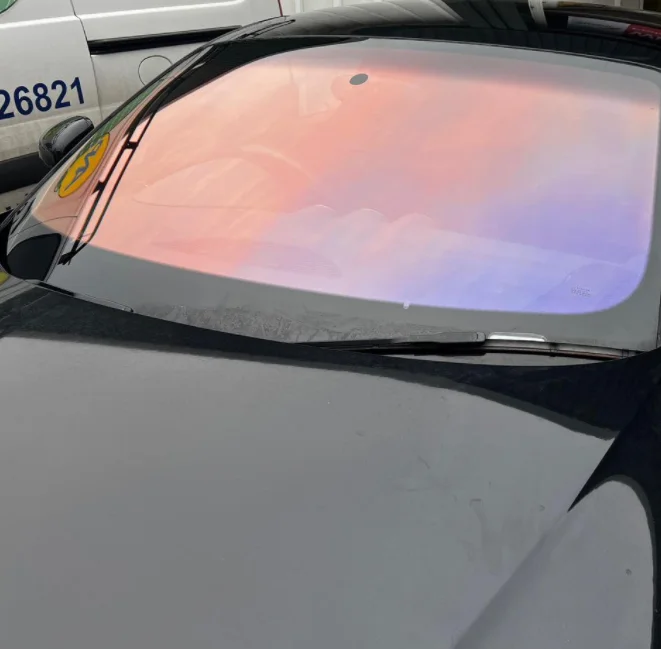 

Пленка для окон Хамелеон, фотохромный автомобильный оттенок, УФ- 99% 1,52x30 м, Хамелеон, Радуга, окно автомобиля, солнечный оттенок Хамелеон, популярный
