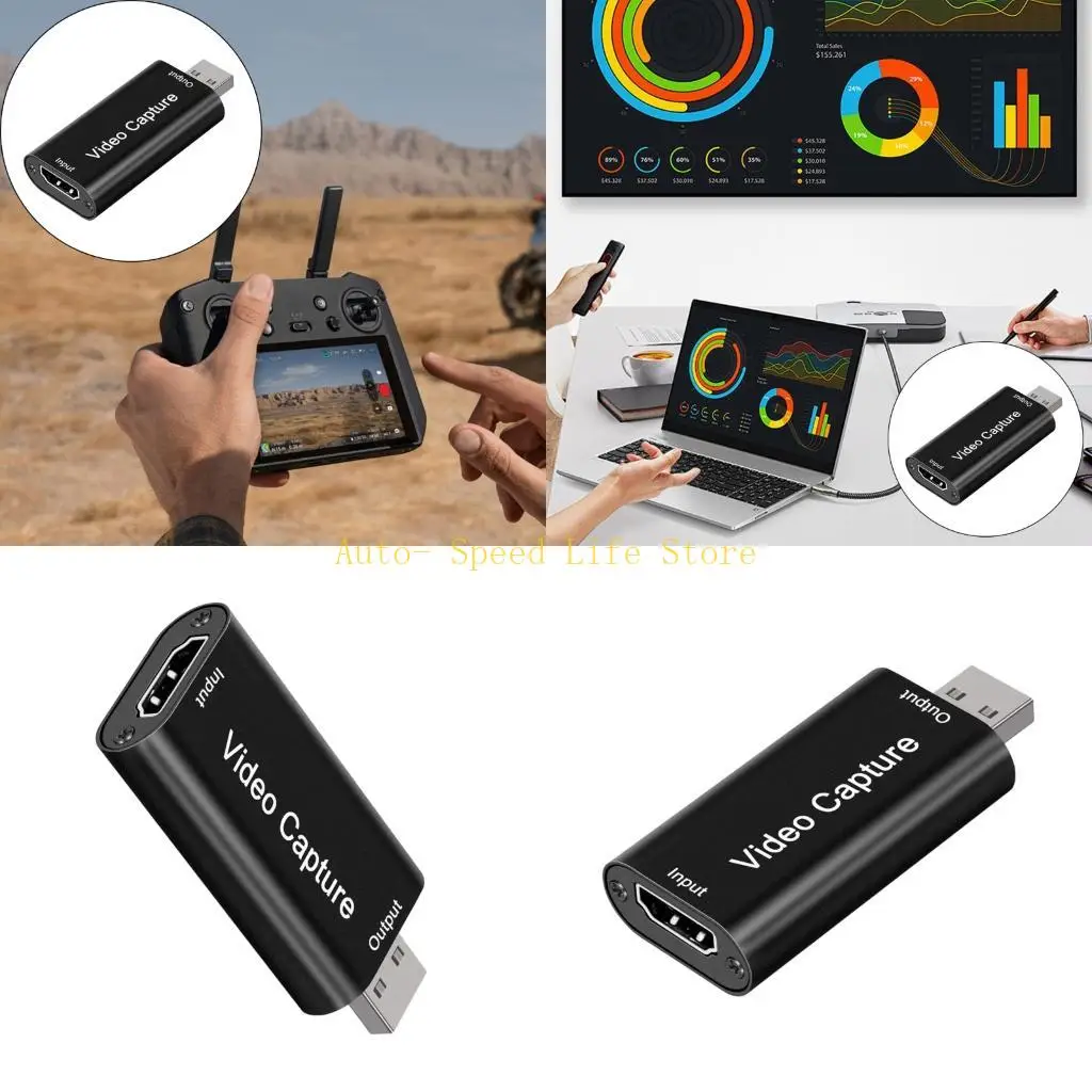 

02DA USB2.0 в HDTV Адаптер Адаптер Адаптер USB -видео видео
