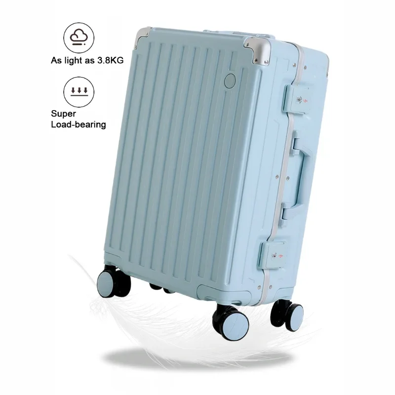 

aluminium travel luggage PC smart travelling hand bags carry on travel bags cabin luggage suitcase trolly bags