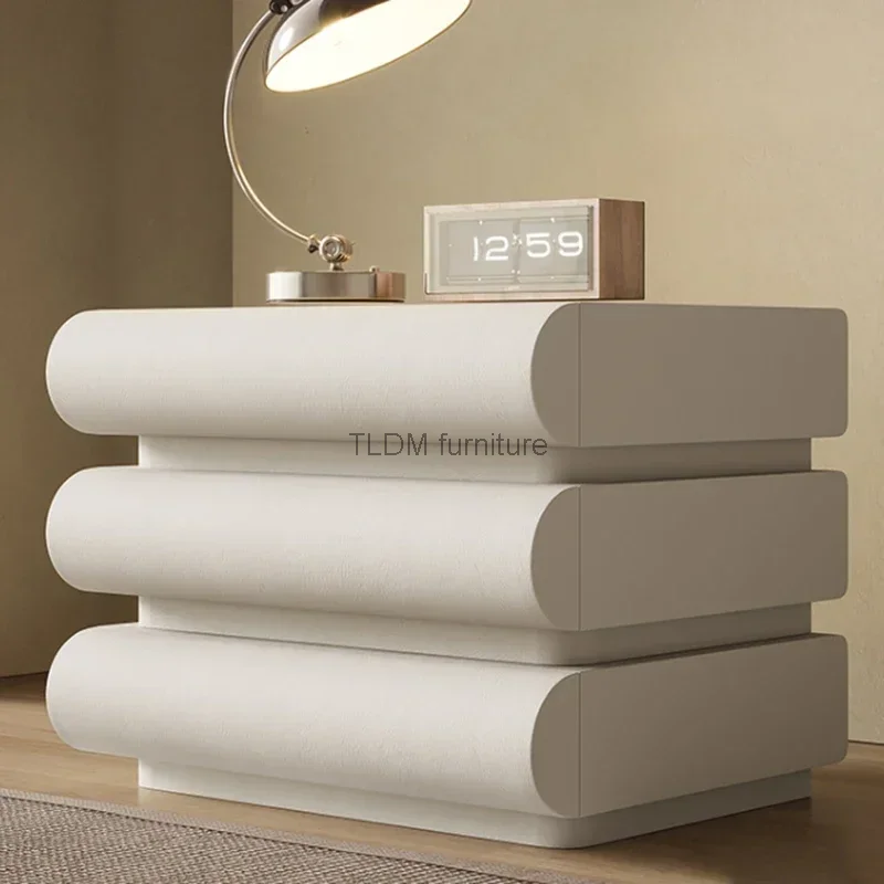 

Simple Created Bedside Table Storage Mobile Dresser Bedroom Bedside Tables Modern Small Mesas De Noche Furniture for Room GG