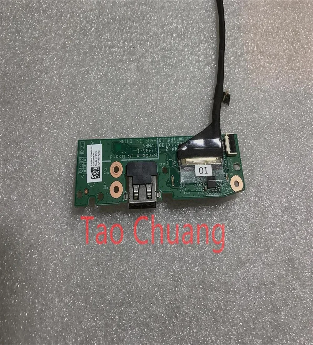 FOR Dell Inspiron 15 5582 2-in-1 USB SD card reader power switch button board 17B85-1 0NJP7H 04W10F