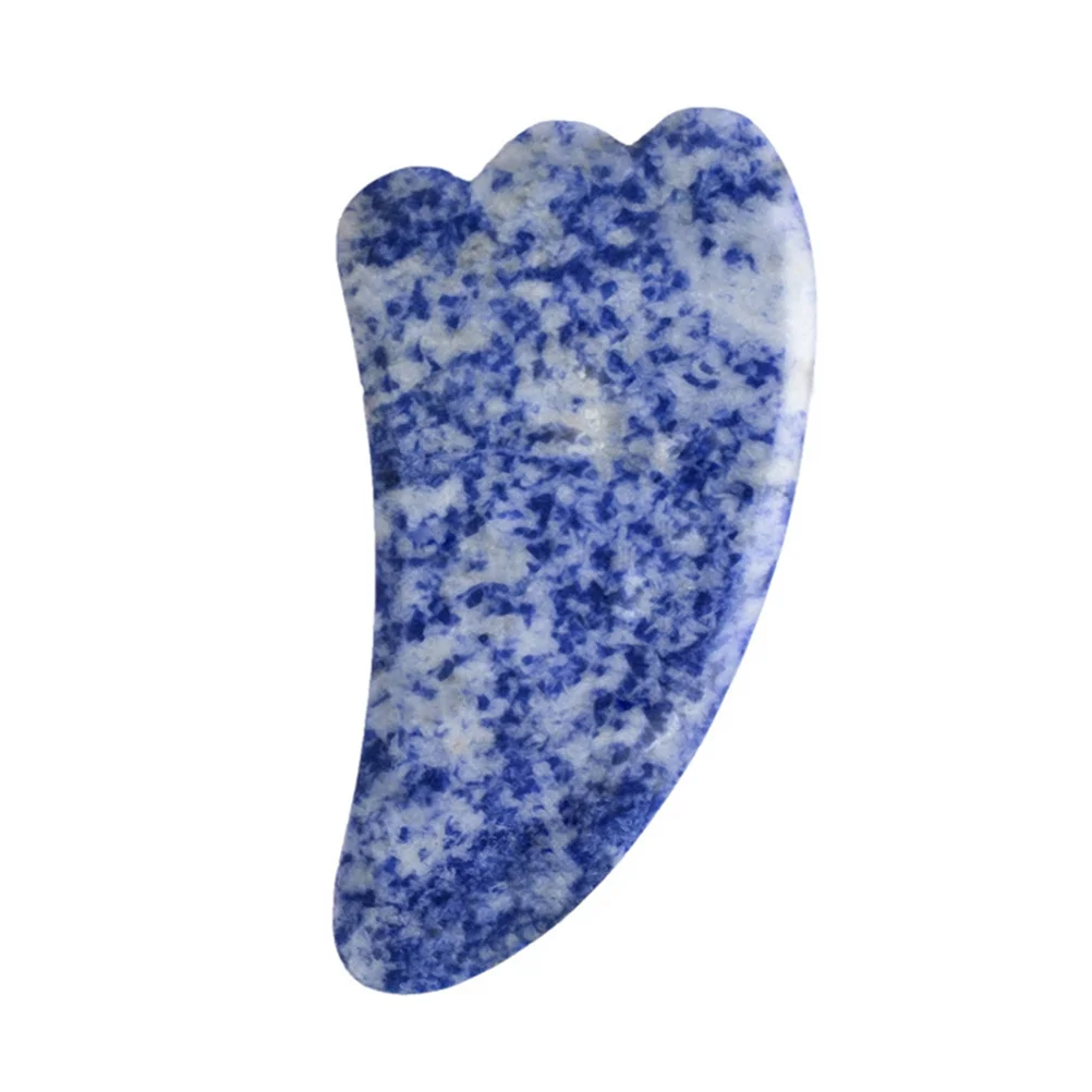 Planche Gua Sha en Jade naturel, outil de Massage pour grattage du visage et du corps, pierre de refroidissement lisse pour la beauté, soins de la peau, Routine avec 1 pièces