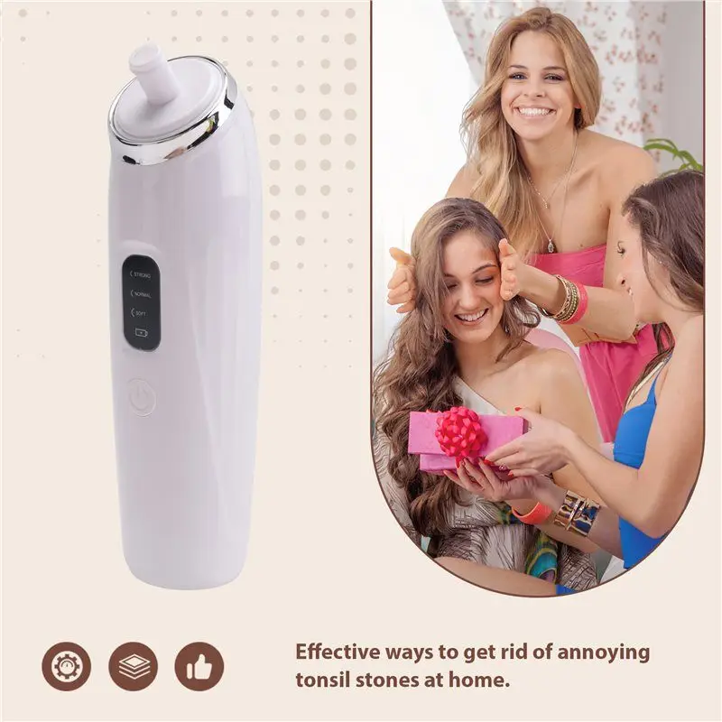 ABRB-Electric Tonsil Stone Remover Tonsil Stone Removal Kit Vacuum With Irrigation Instant Suction Tonsil Stone Removal Kit