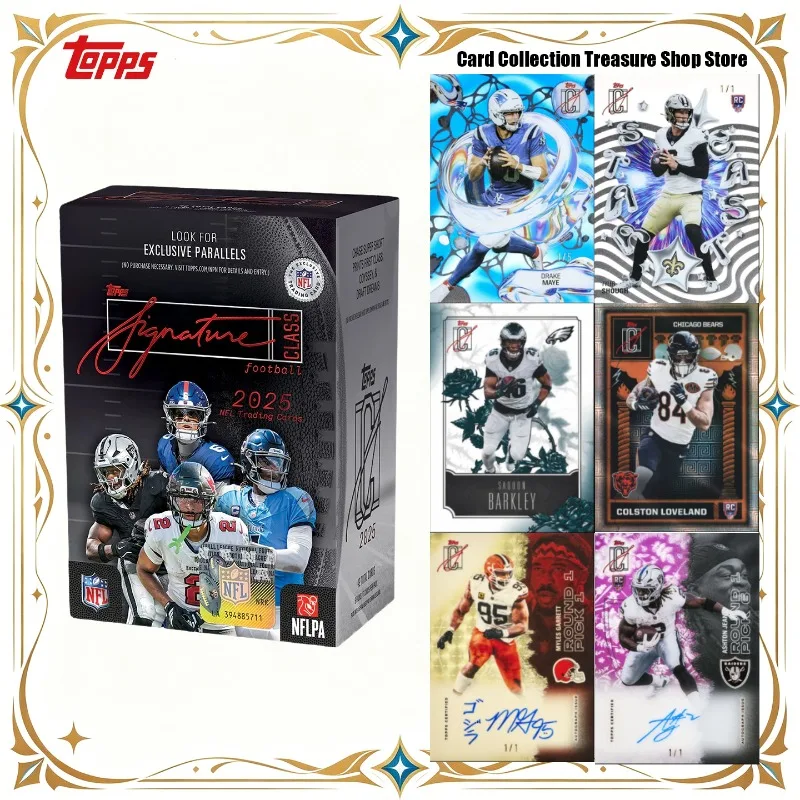 Tarjetas Coleccionables Oficiales de la NFL 2026 Topps Signature Class, con Autógrafos de Brady y Jefferson, Selladas, Cromadas, para Fanáticos de la NFL
