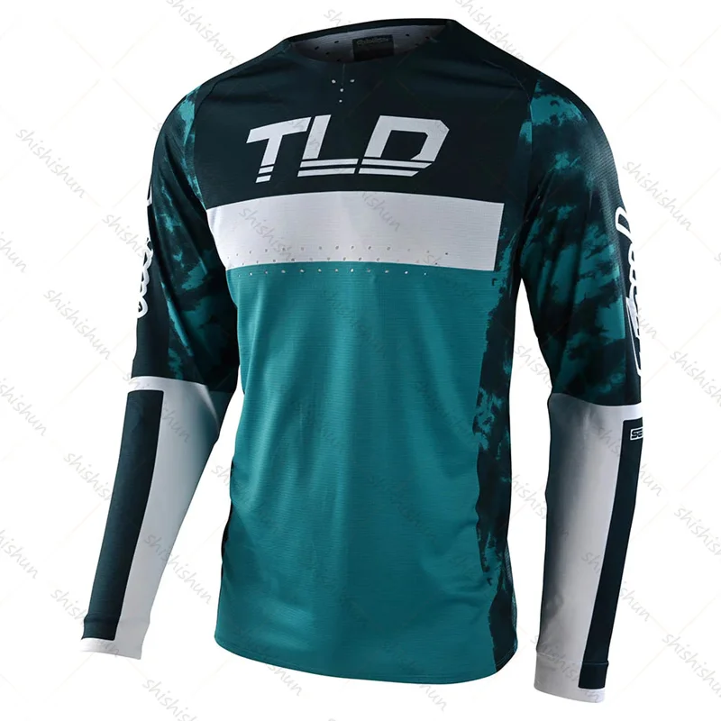 T-shirt de mountain bike para homens, DH Motocross, Enduro Jersey, MTB, BMX, motocicleta, pode ser personalizado com nome, 2022