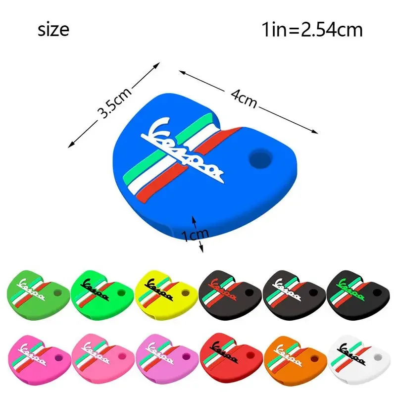 Silicone Motor Key Case Cover Shell Motorcycle Protect Skin Holder for Vespa Enrico Piaggio GTS300 LX150 Fly 125 3vte Gts 200