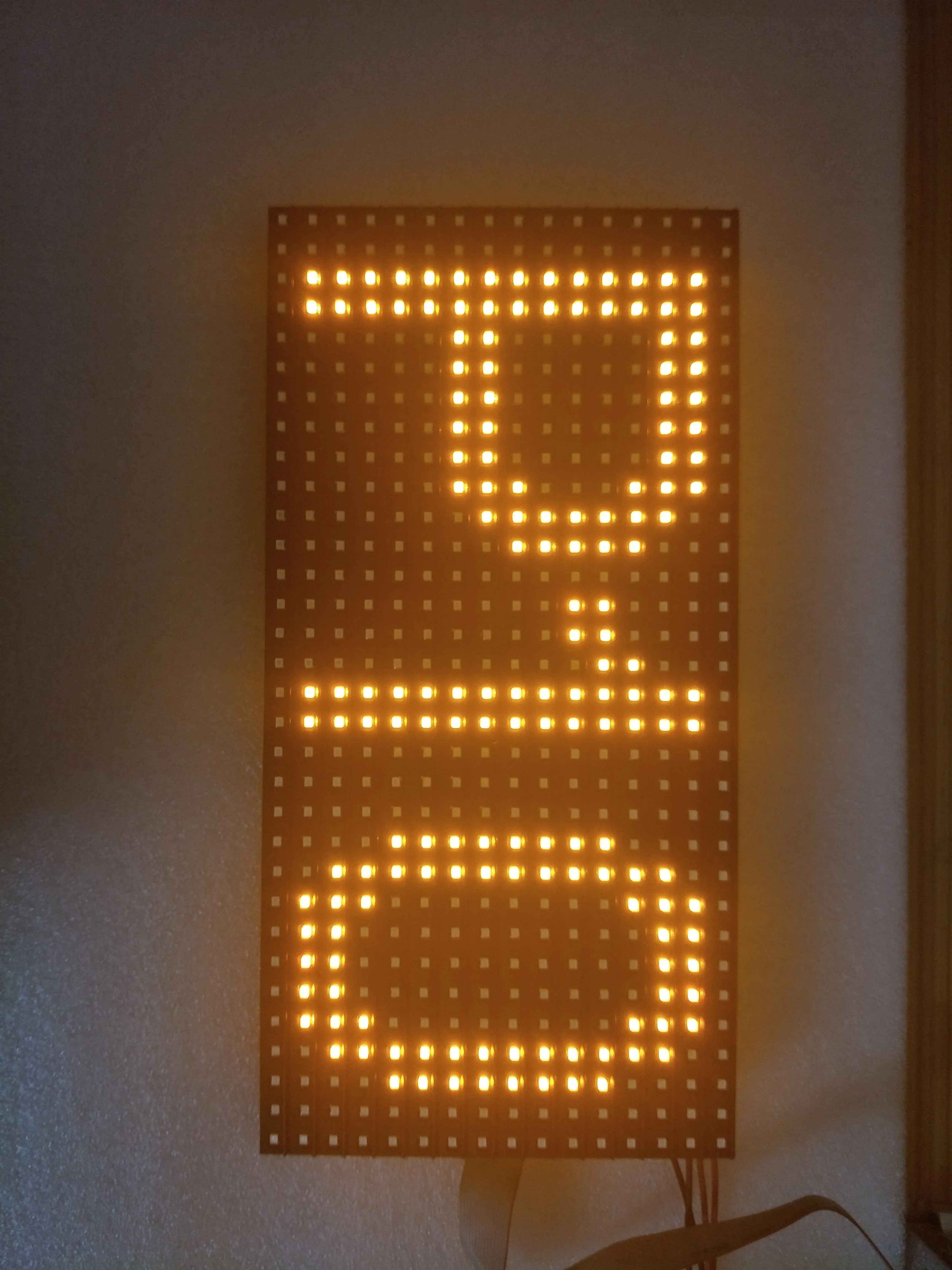 320 x 160mm Semi-outdoor yellow color P10 LED display panel,Single color indoor SMD P10 LED display module