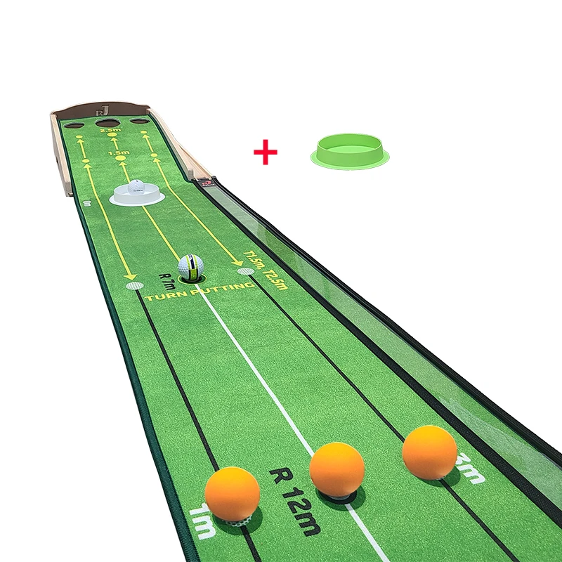 New Park Golf & Thr Golf Putting Practice Mat Putter Mat نظام الإرجاع الصامت