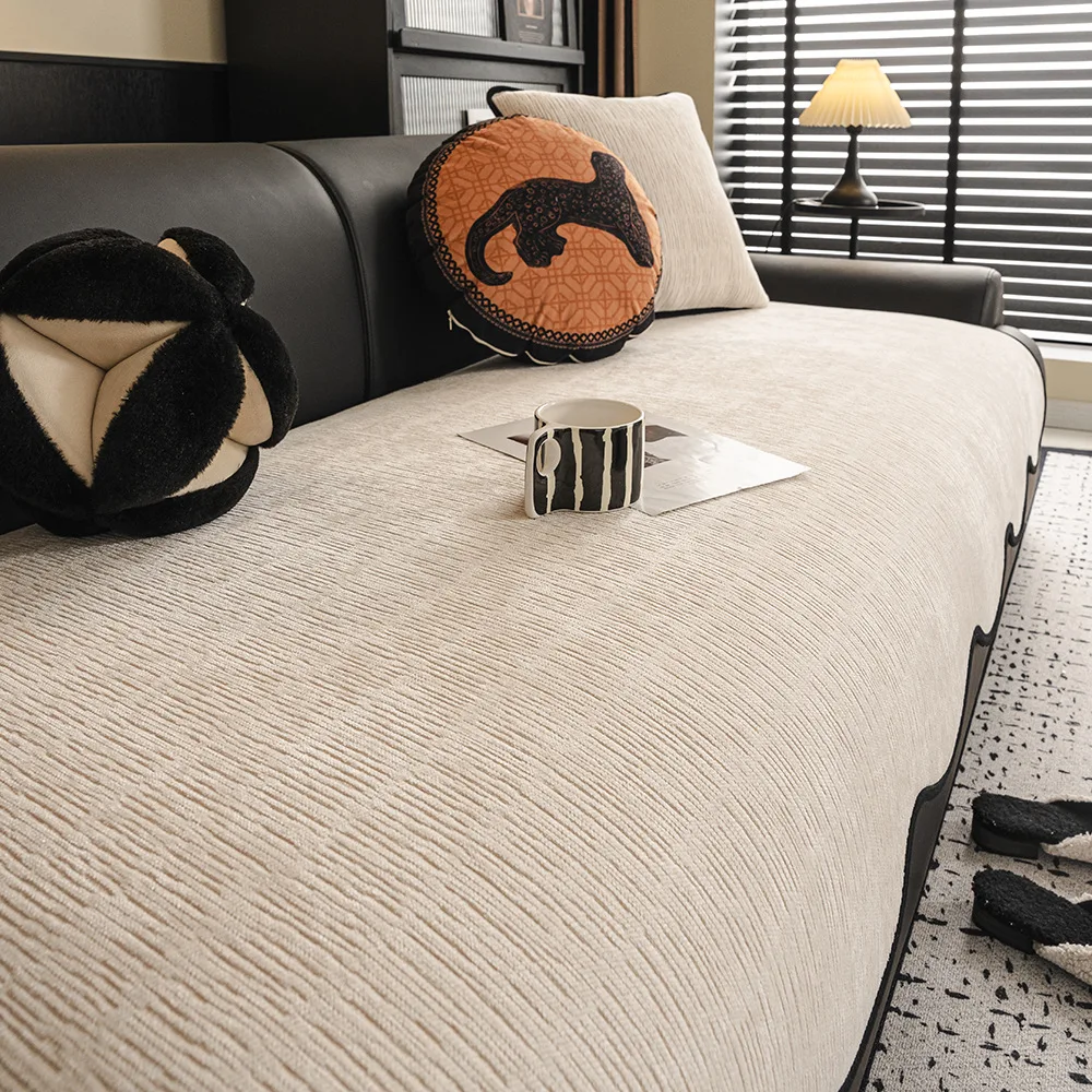 

Легкий роскошный синелевый диван неправильной формы, полотенце, нескользящие чехлы для дивана, коврик для дивана, коврик для сиденья для гостиной, прямой чехол для дивана