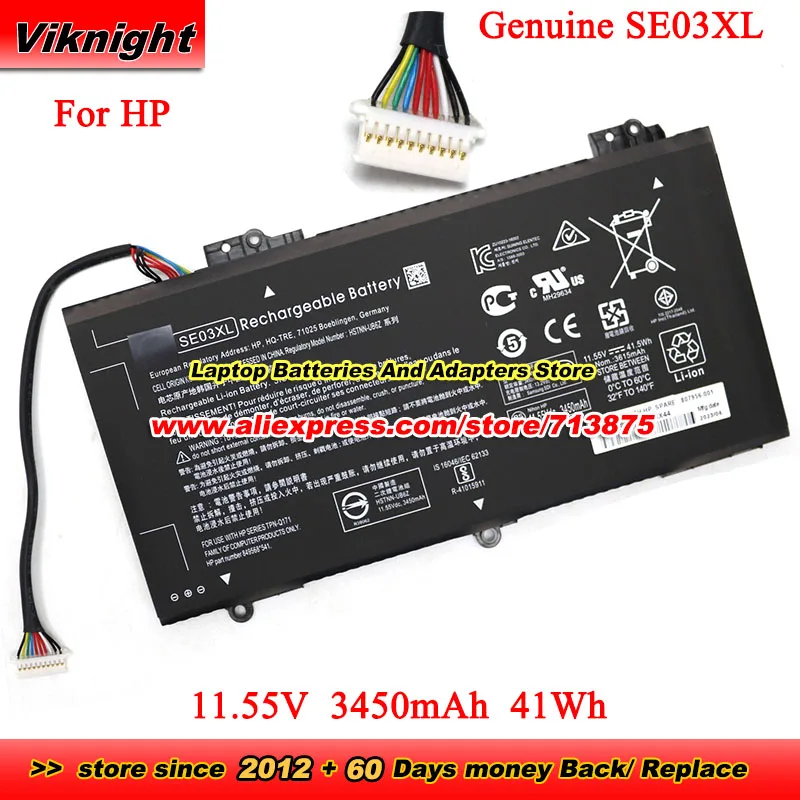 Genuine SE03XL Battery HSTNN-UB6Z TPN-Q171 For Hp Pavilion 14 14-AL000 14-AL061NR 14-AL062NR 14-al006ng 14-AL164TX HSTNN-LB7G