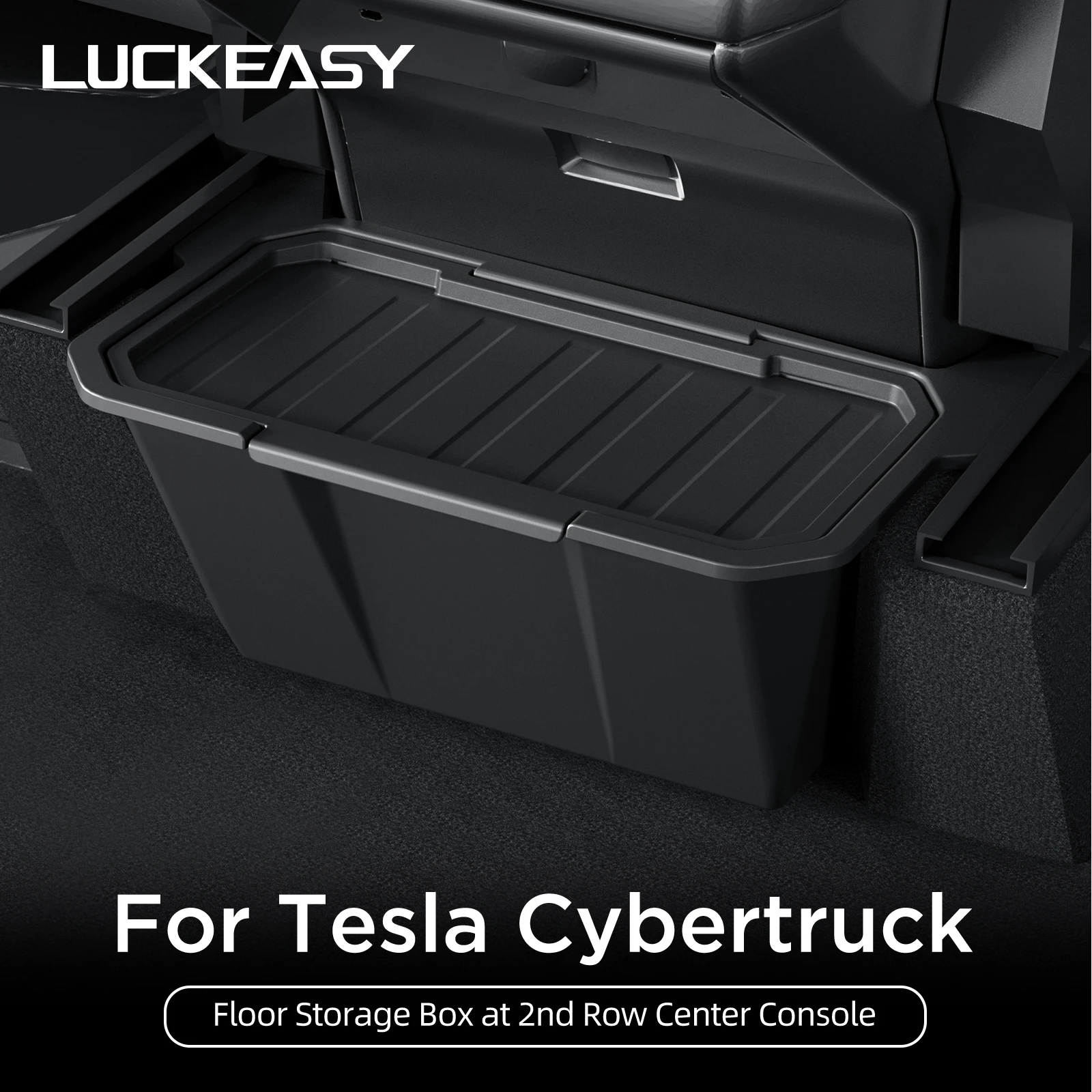 For Tesla Cybertruck Rear Seat Storage Box Under Air Vent Storage Case Trash Can Organizer Car Interior Accessories 2024 1pc