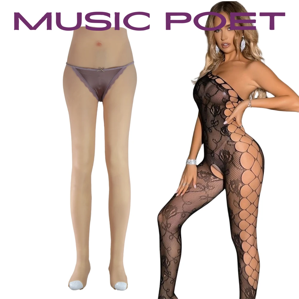 

Силиконовый комбинезон для груди, комбинезон для всего тела с накладной вагиной для транссексуалов Shemale Drag Queen