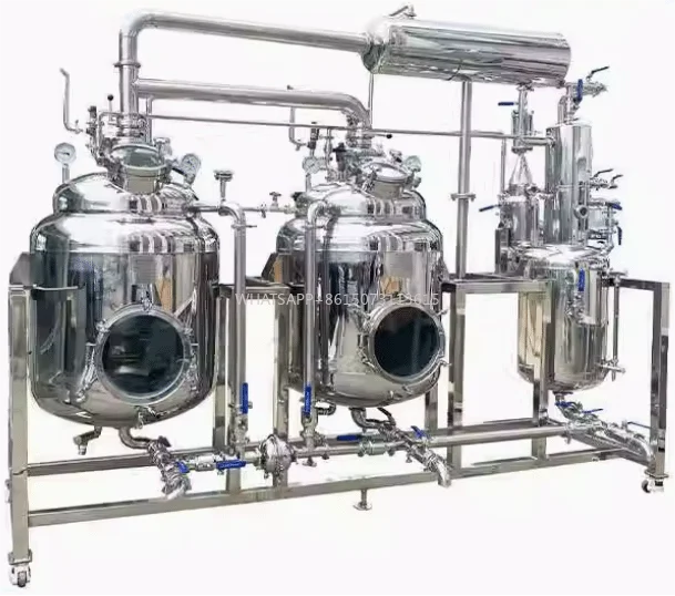 Macchina per estrazione e concentrazione da laboratorio con piccolo serbatoio di estrazione e concentrazione