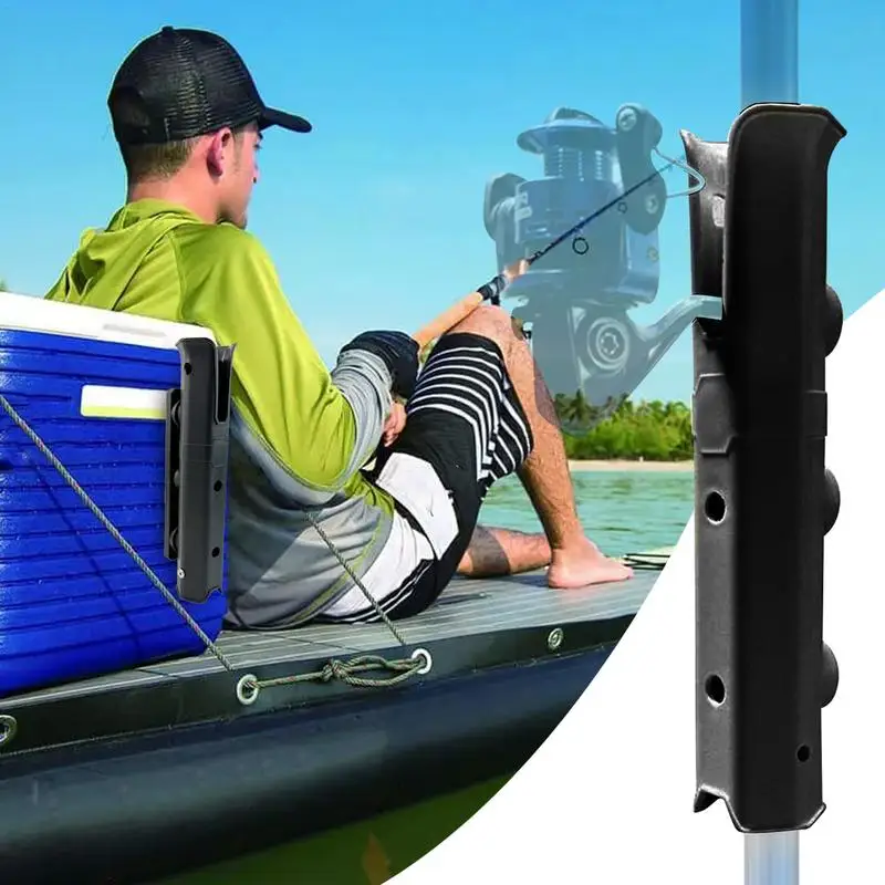 Boat Rod Holder Fishing Rod Rack Canoe Fishing Supplies Wall Mounted Boat Side Mount Tool Holder With Accessories For Kayak