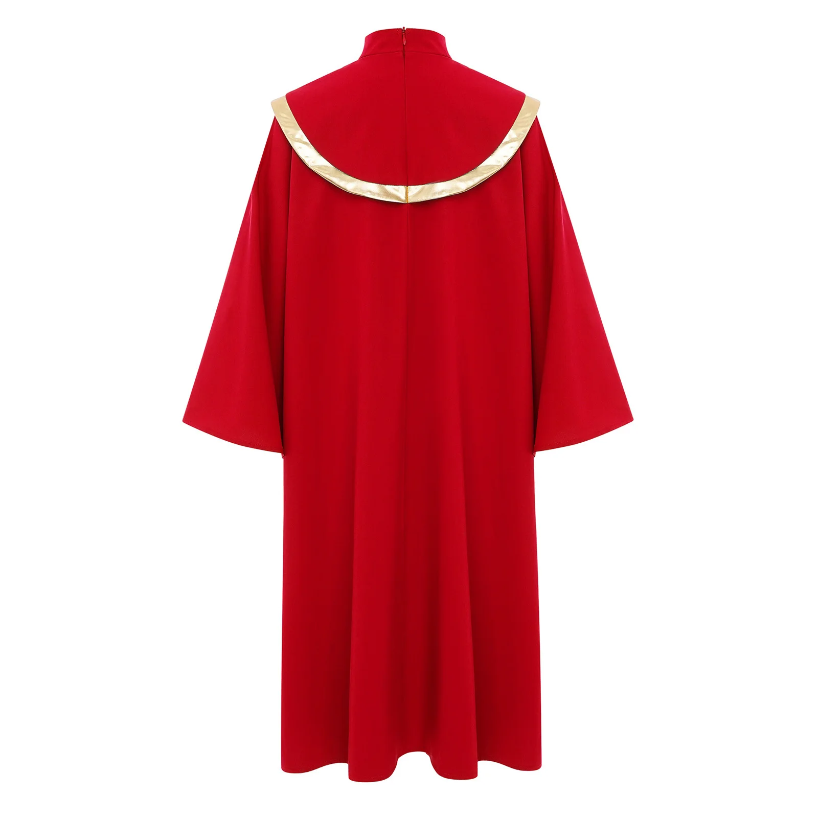 어린이 남아 여아 합창단 예복 예배 찬양 무용 의상 모크넥 긴팔 메탈릭 컬러 블록 패치워크 플리츠 드레스 성인용