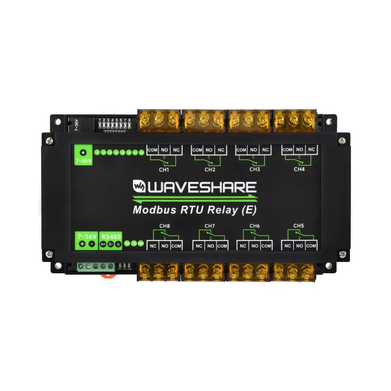 modulo-rele-industriale-modbus-rtu-a-8-canali-e-con-interfaccia-rs485-corrente-elevata-30-a-circuiti-di-protezione-multiisolamento