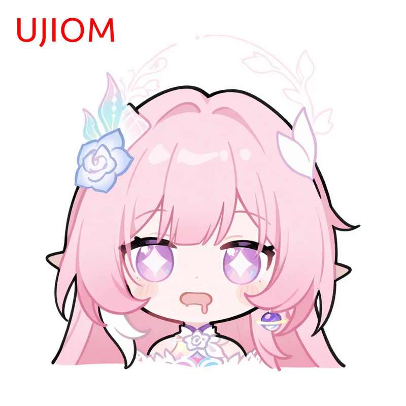 UJIOM Cyrene Honkai Star Rail Chibi Wall Sticker Cute Personality Sunscreen Vinly Decal High Quality Clothes Dryer Wallpaper