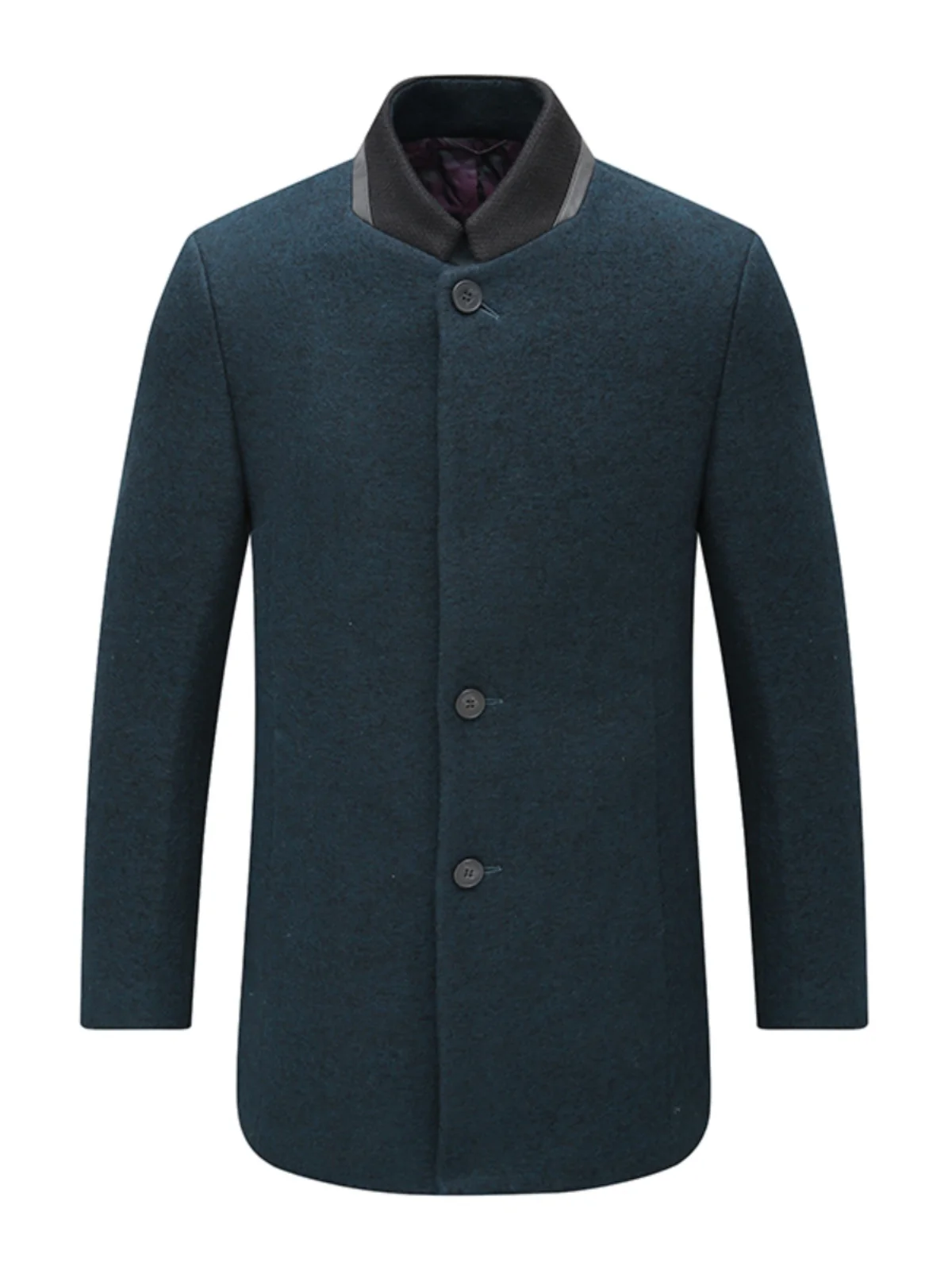 

Мужское шерстяное пальто SF204, модное ветрозащитное теплое прямое пальто на пуговицах, осенне-зимняя верхняя одежда, повседневная городская одежда со стойкой