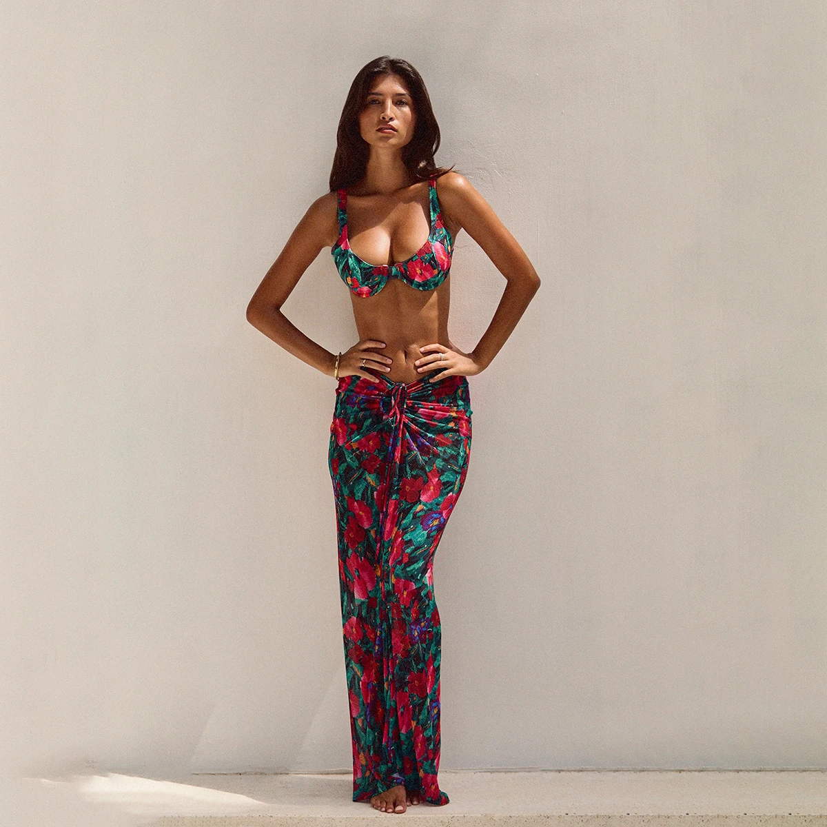 

3 Pieces Bikini 2025 Sexy Women Swimsuit Swimwear Female Push Up Bikini Set Beachwear Bathing Suit Swimming Suit Cover Ups