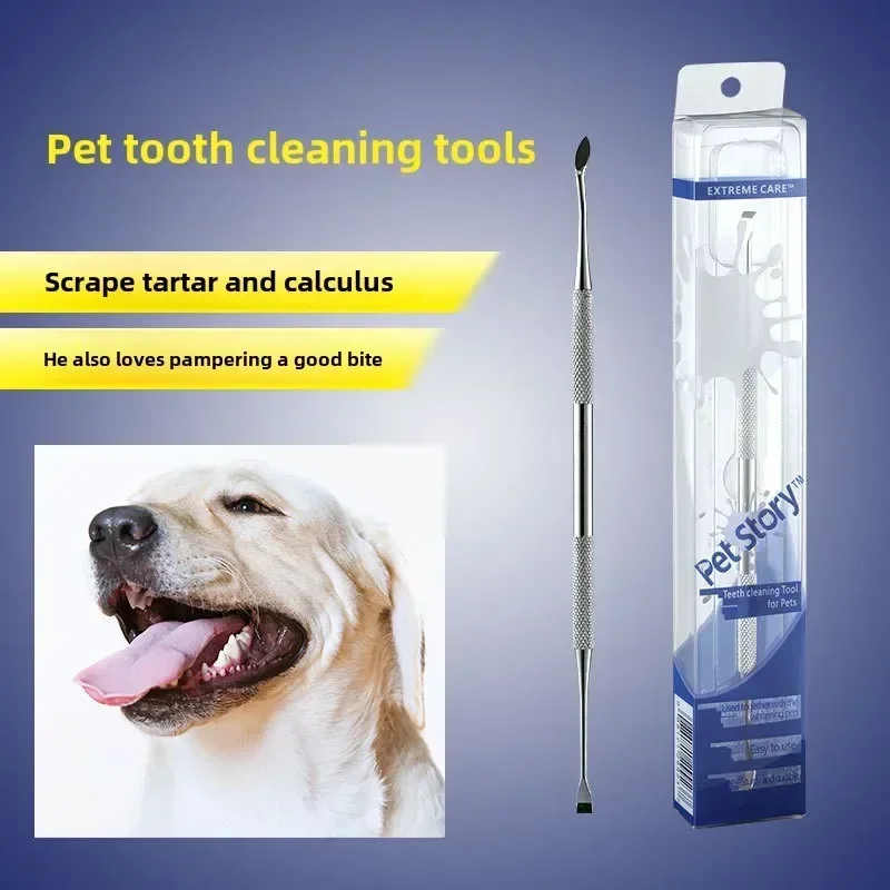 

Dental Tools Dog Tooth Cleaning Kit, Stainless Steel Plaque Remover Toothpick Tartar Scraper for Cats and Dogs,pet Supplies