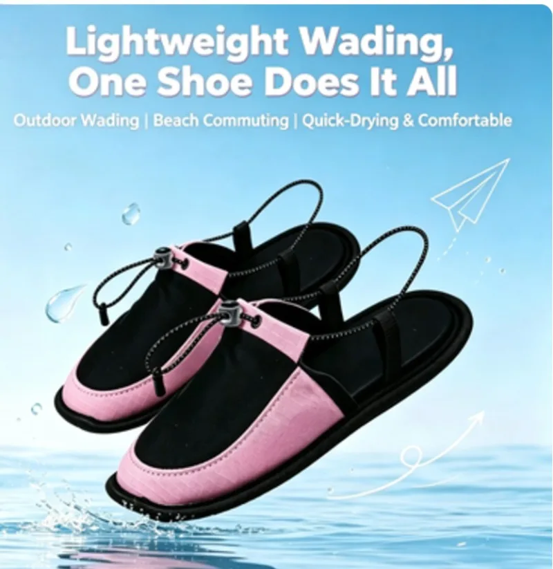 Foldable Quick Dry Reusable Slippers Non Slip Portable Footwear For Travel Hotel Beach Airplane Outdoor Trip