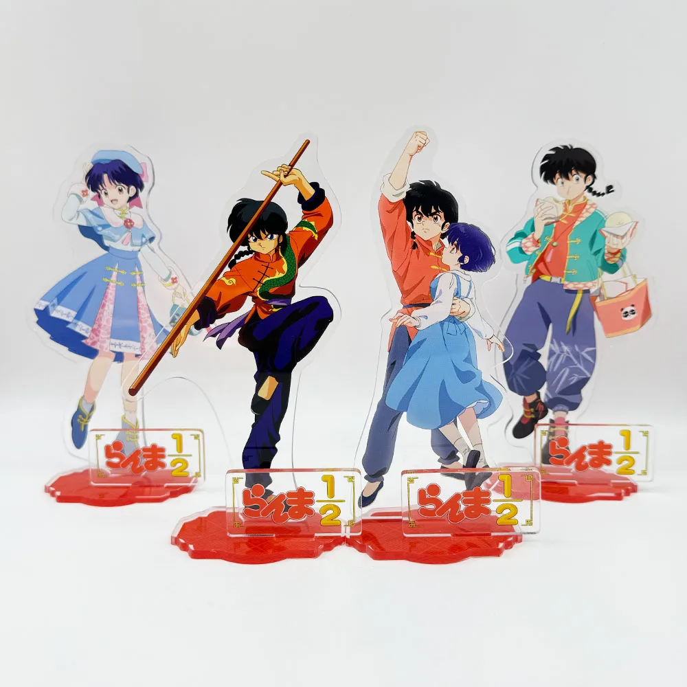 Figuras de Anime Ranma 2/1 Nibun no Ichi, Ranma Tendou, Akane, llaveros acrílicos, Cosplay, bonito adorno de personaje de dibujos animados, regalos para fanáticos